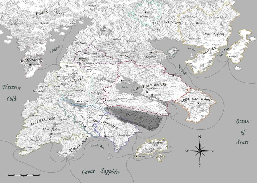Glameria Campaign Continent Map – FREE