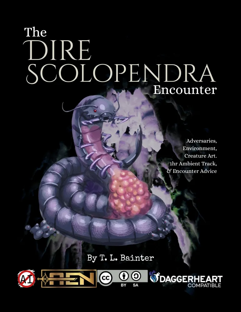 The Dire Scolopendra Encounter | Daggerheart Adversaries & Environment