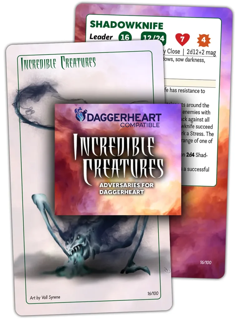 Incredible Creatures: Adversaries for Daggerheart Card Pack