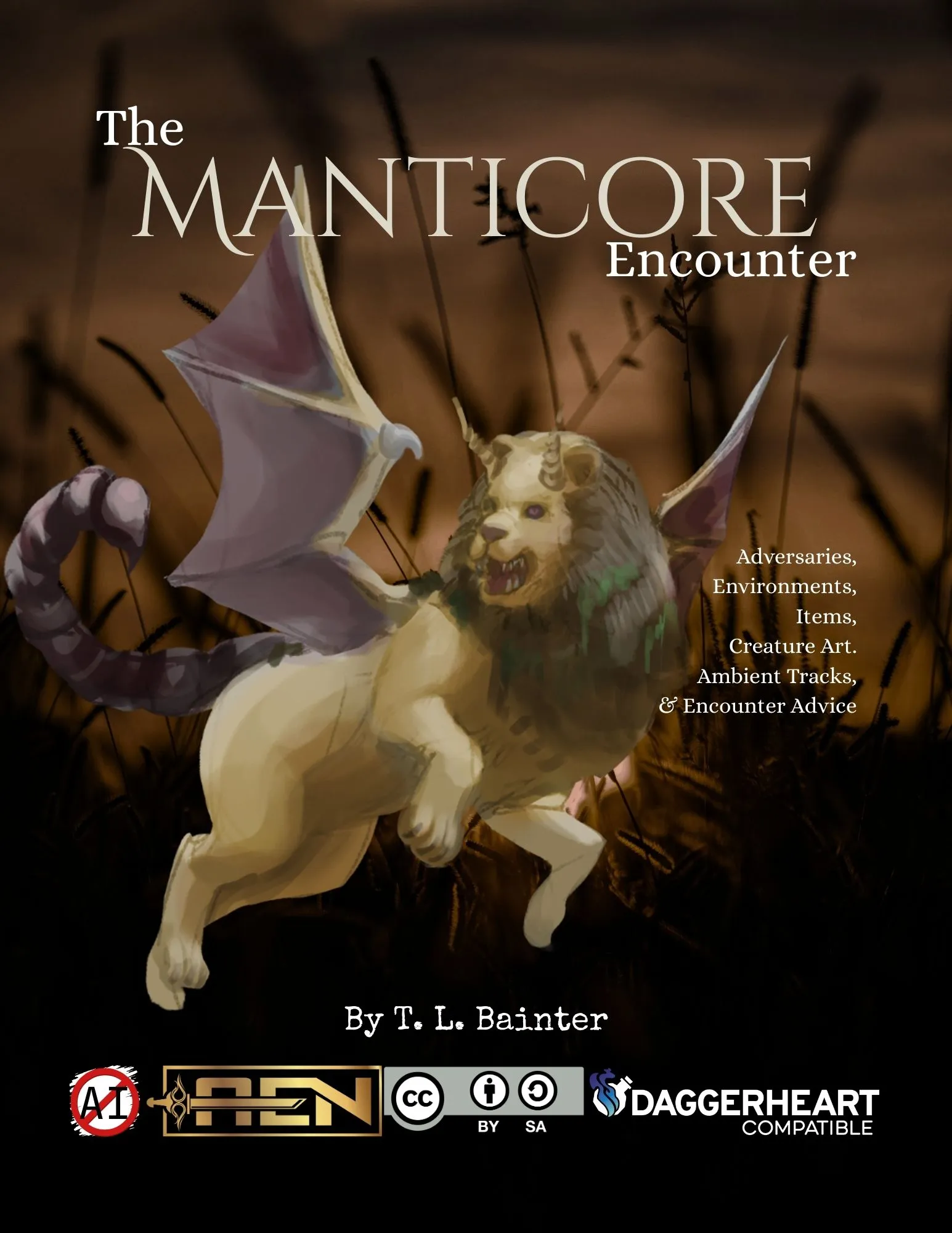 The Manticore Encounter | Daggerheart Adversaries, Environments, Items, and More!
