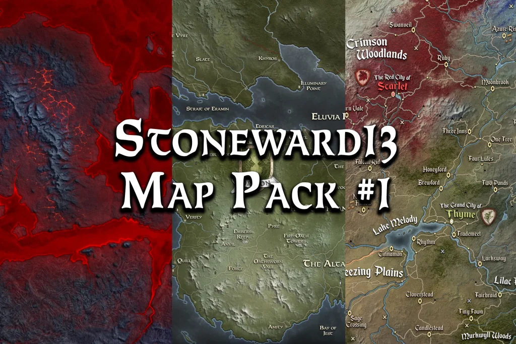 Diablo, Game of Thrones, and Fable Inspired Map Pack (9 Maps)