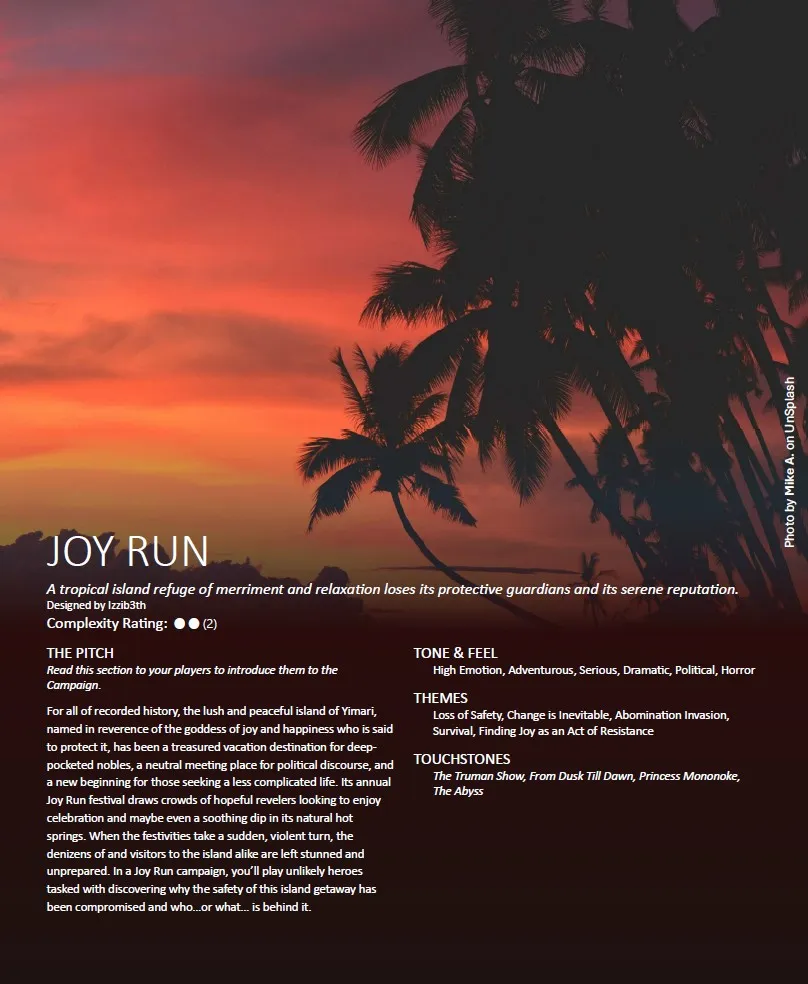 Joy Run Campaign Frame