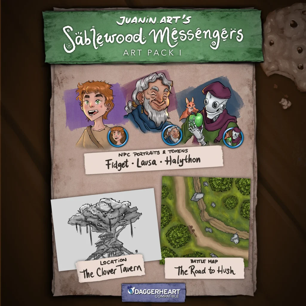 Quickstart Adventure Art Pack 1 – Daggerheart Compatible