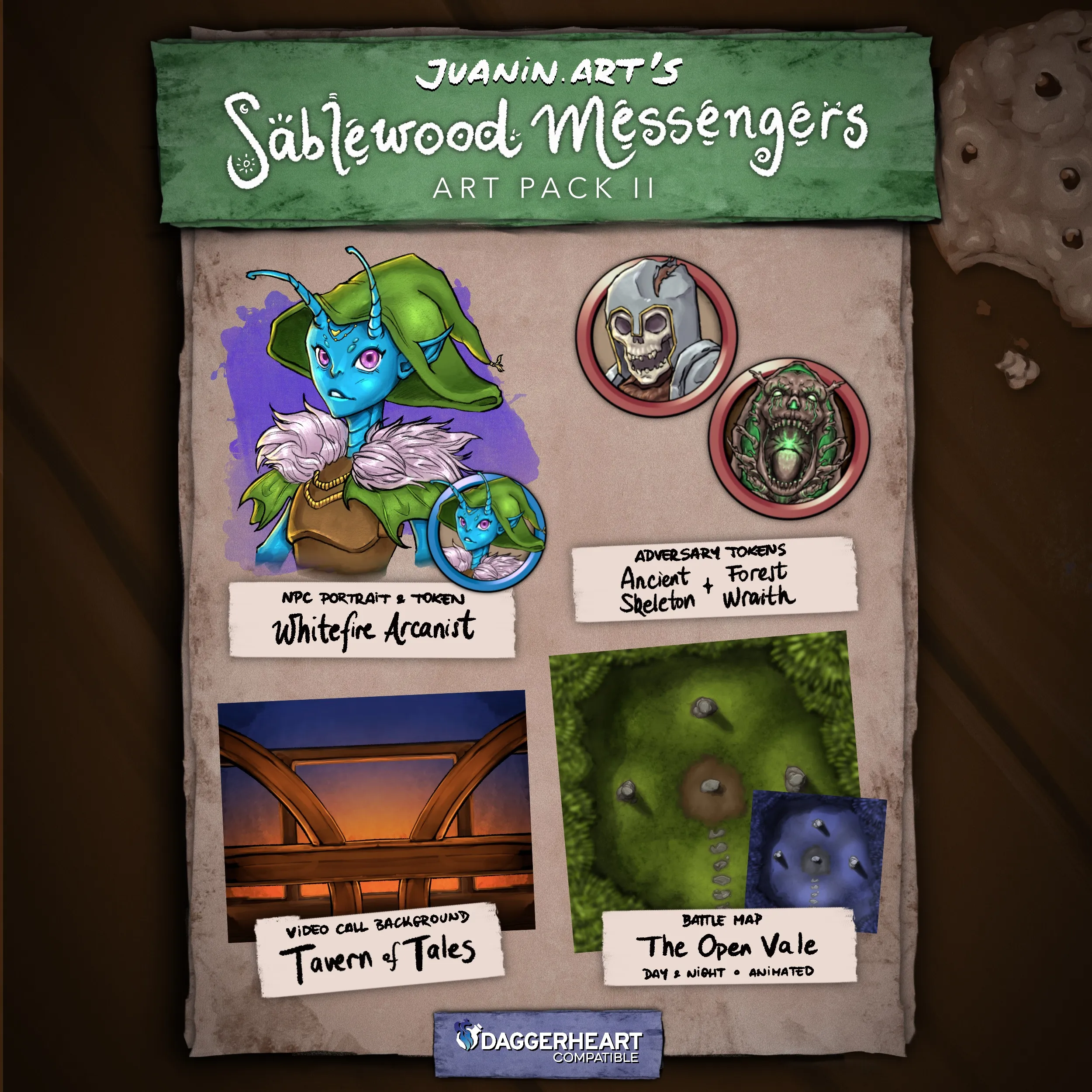 Quickstart Adventure Art Pack 2 – Daggerheart Compatible