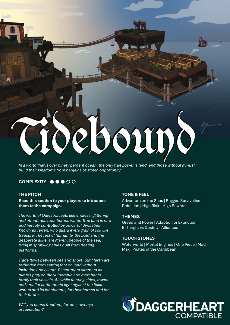 Tidebound – An ‘Adventure on the Seas’ Fantasy Campaign Frame