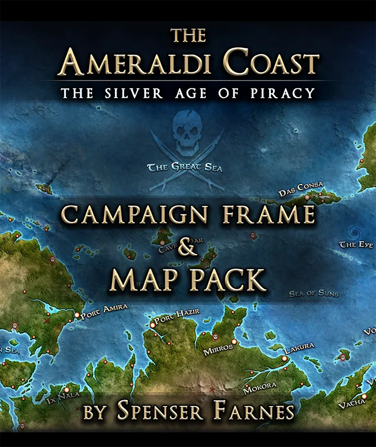 Ameraldi Coast Campaign Frame – Pirate Adventure Setting