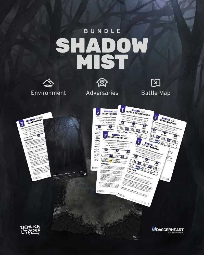 👻 Shadow Mist – A Daggerheart™ Compatible Bundle