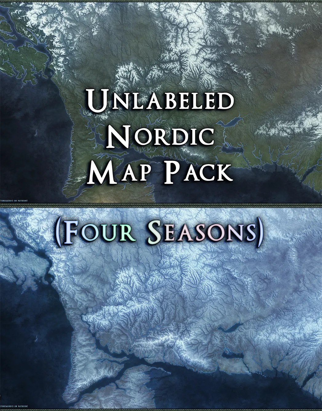 Unlabeled Nordic Map Pack (w/ Four Seasons)
