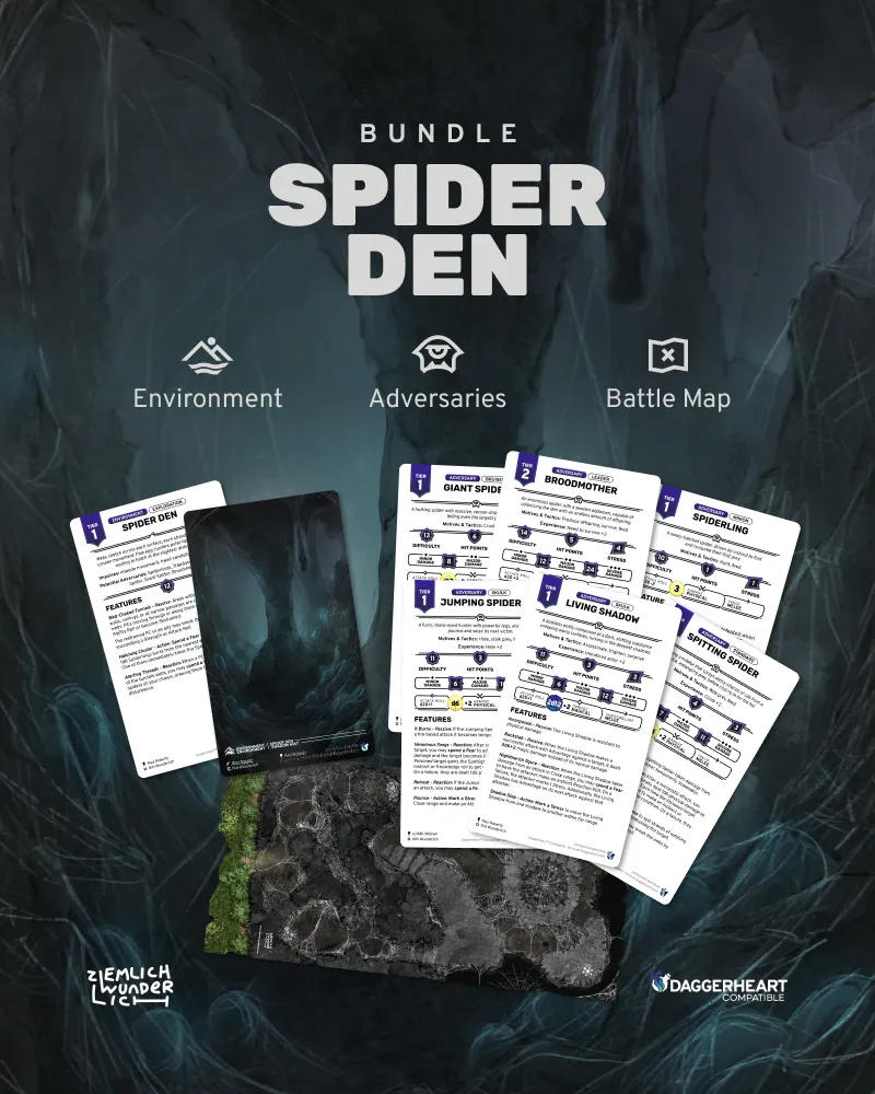 🕷️ Spider Den – Daggerheart™ Compatible