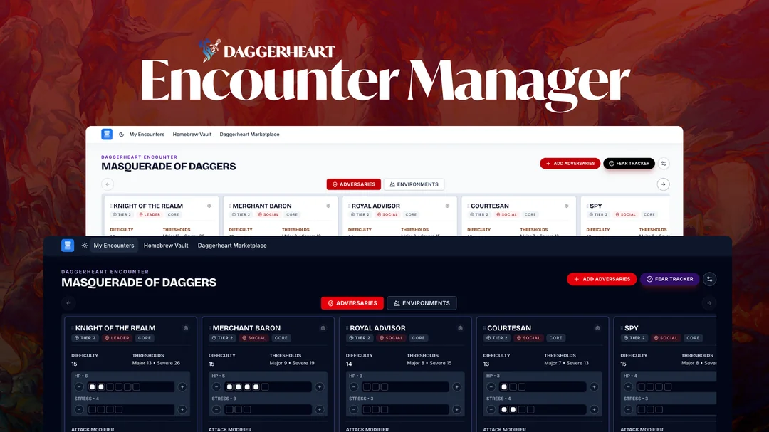 we built a free encounter manager for daggerheart fear v0 z65dhllqvg2g1