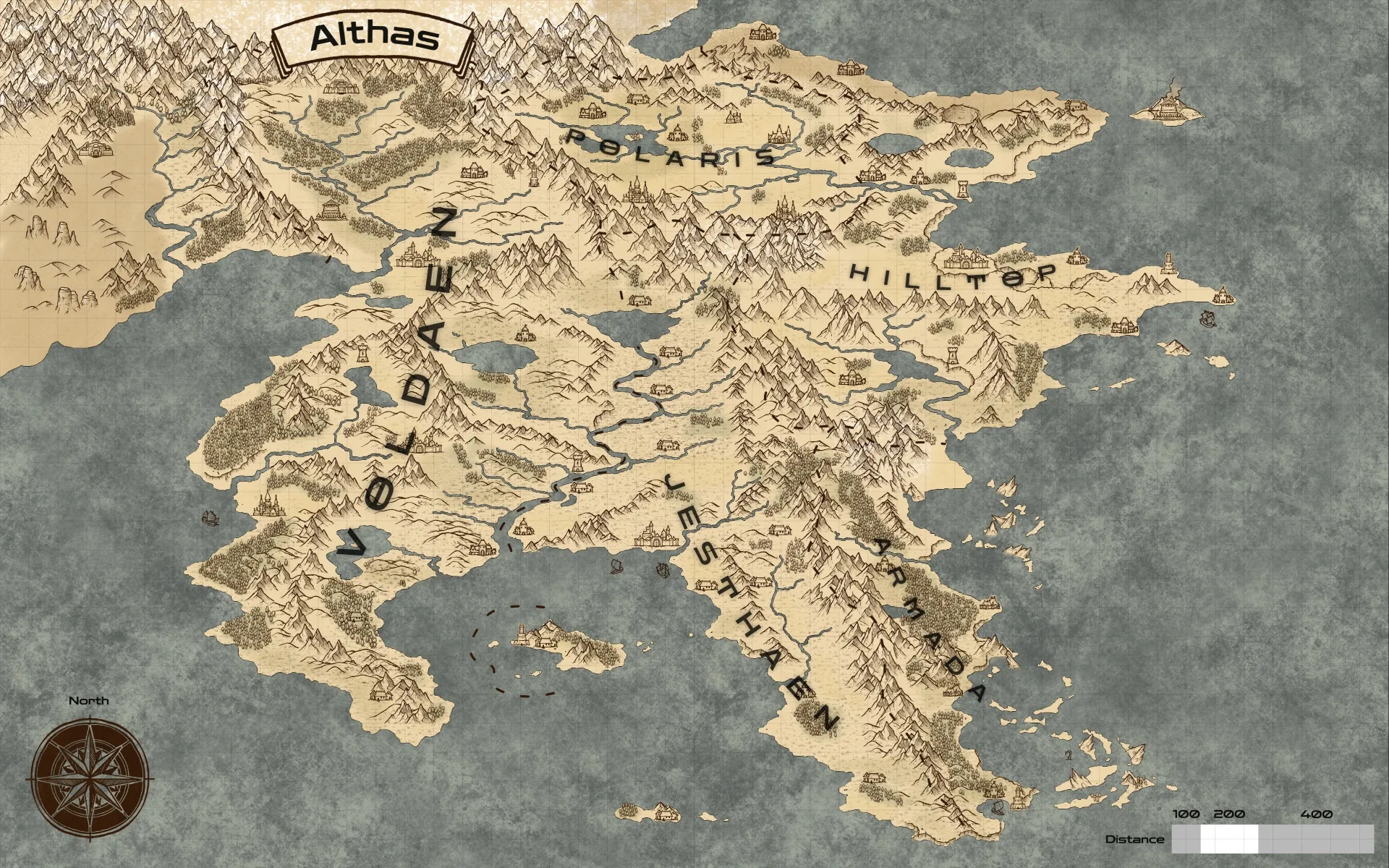 Map of Althas