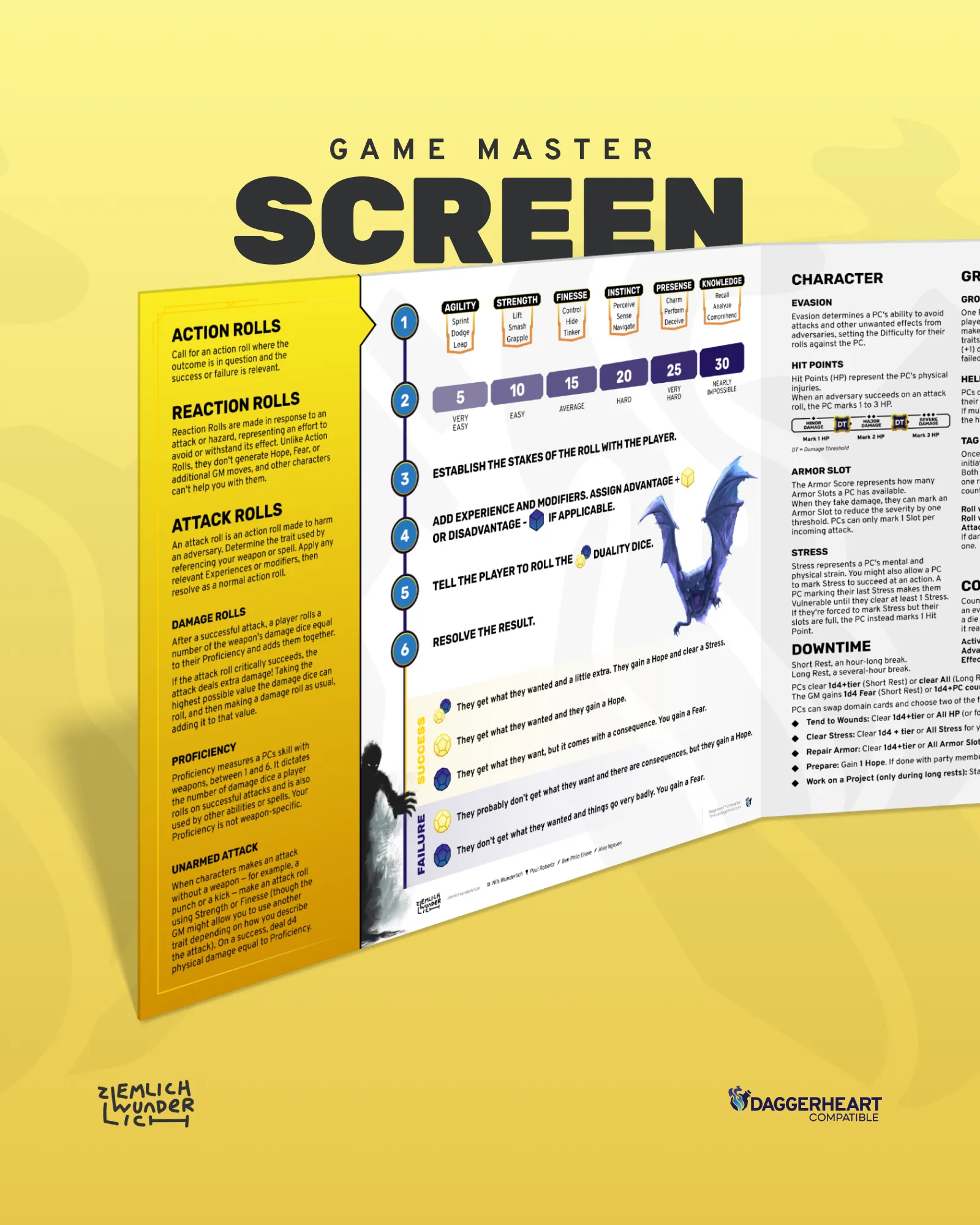 Game Master Screen – Daggerheart™ Compatible