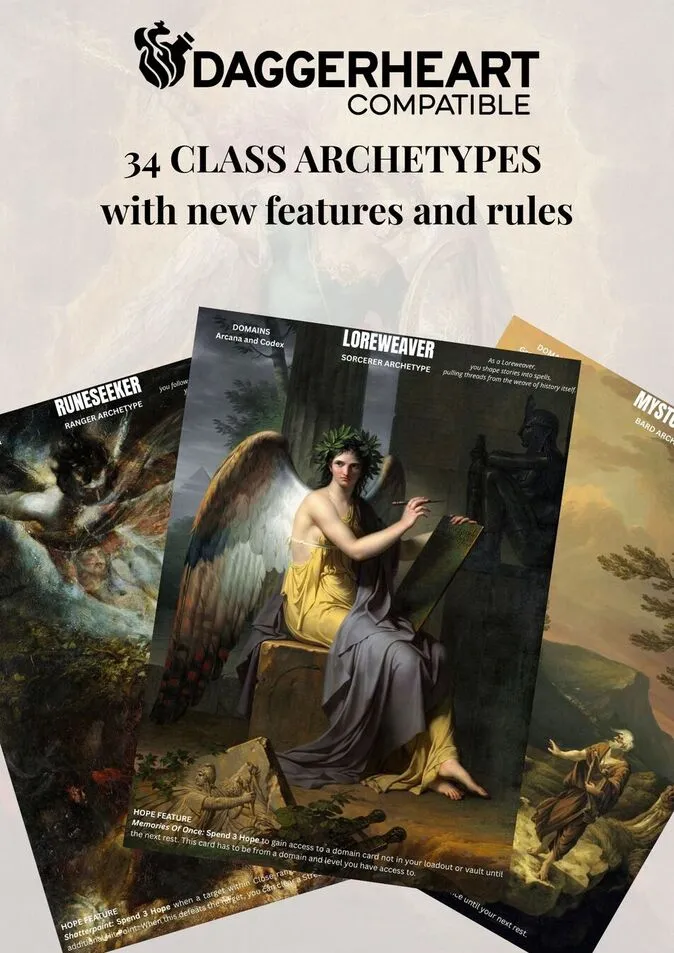 Class Archetypes – A Homebrew Supplement with 34 new Class Variations and unique, new features