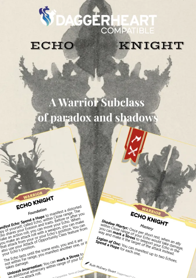 Echo Knight – a Warrior Subclass of paradox and shadows