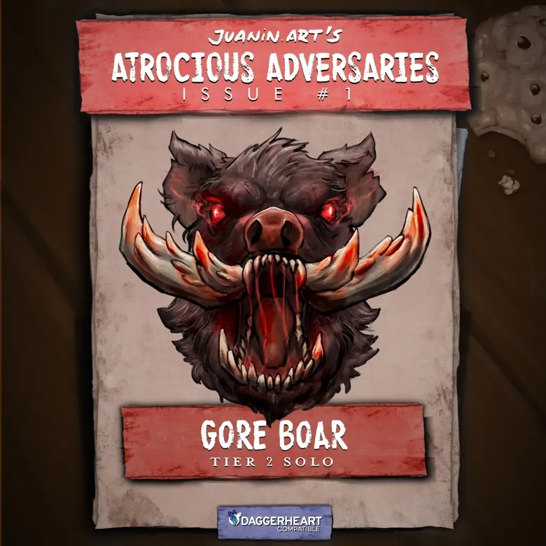 The Gore Boar – Juanin Art’s Atrocious Adversaries Issue #1