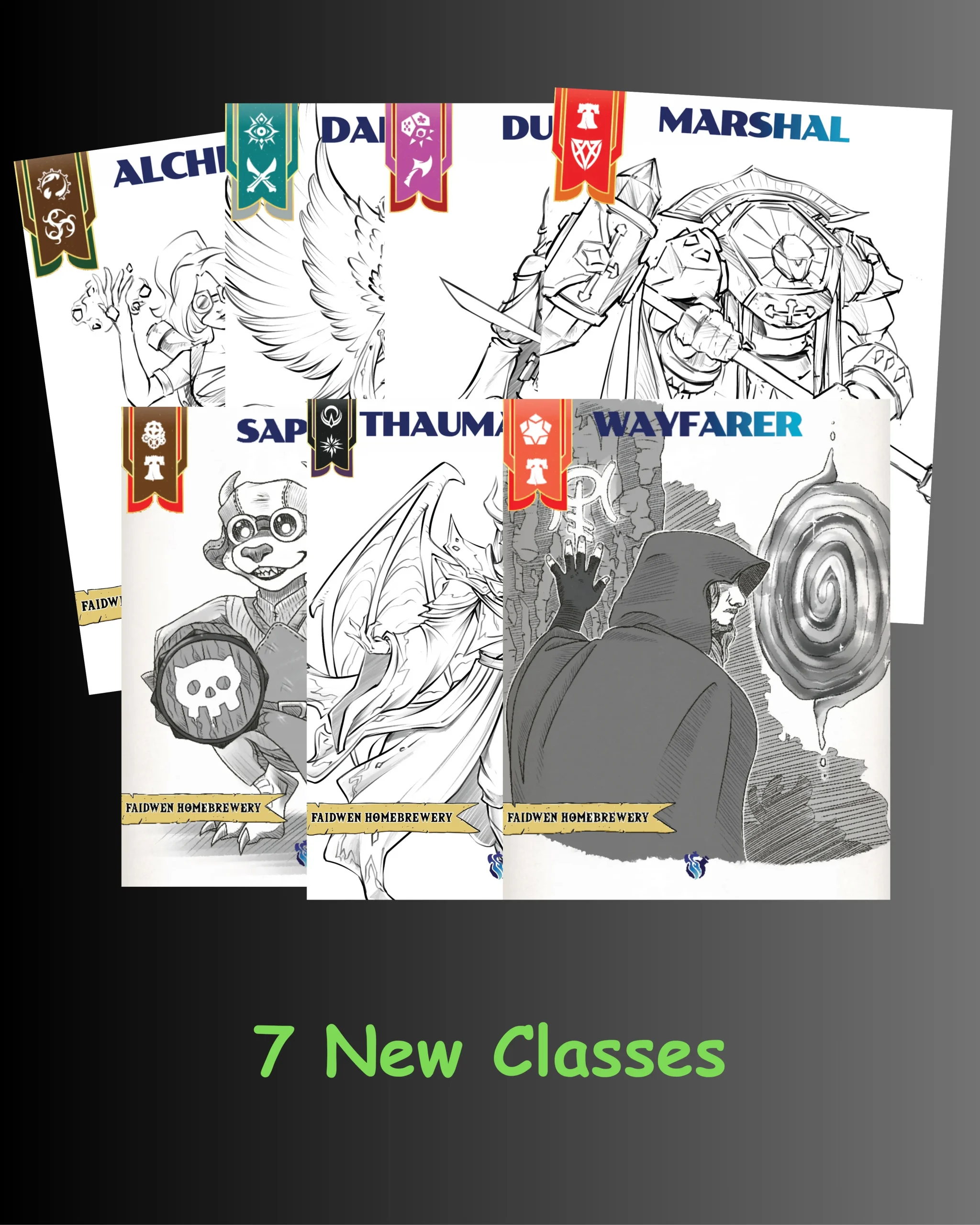 Seven Paths Beyond: A Collaboration Daggerheart Class Bundle