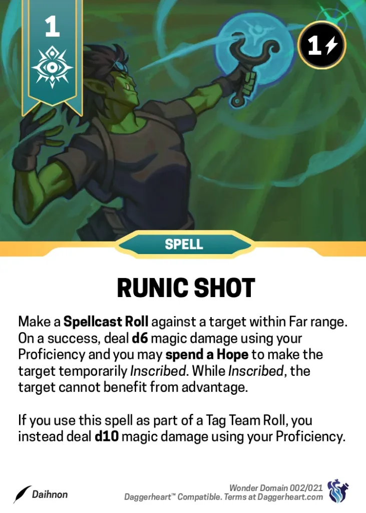 RUNIC SHOT