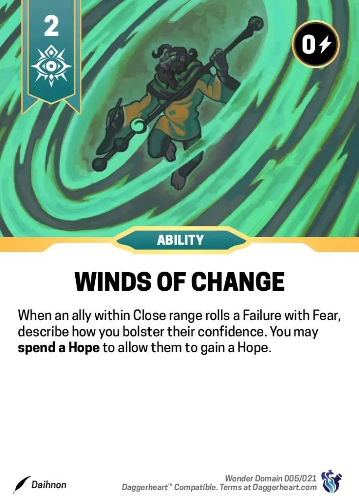 WINDS OF CHANGE