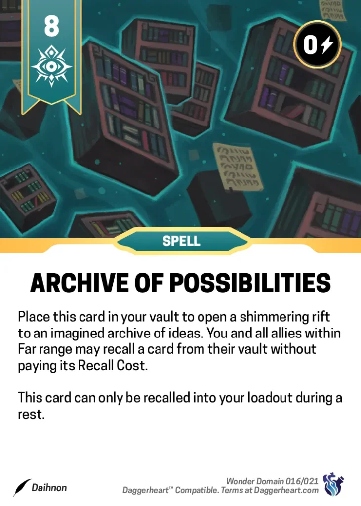 ARCHIVE OF POSSIBILITIES