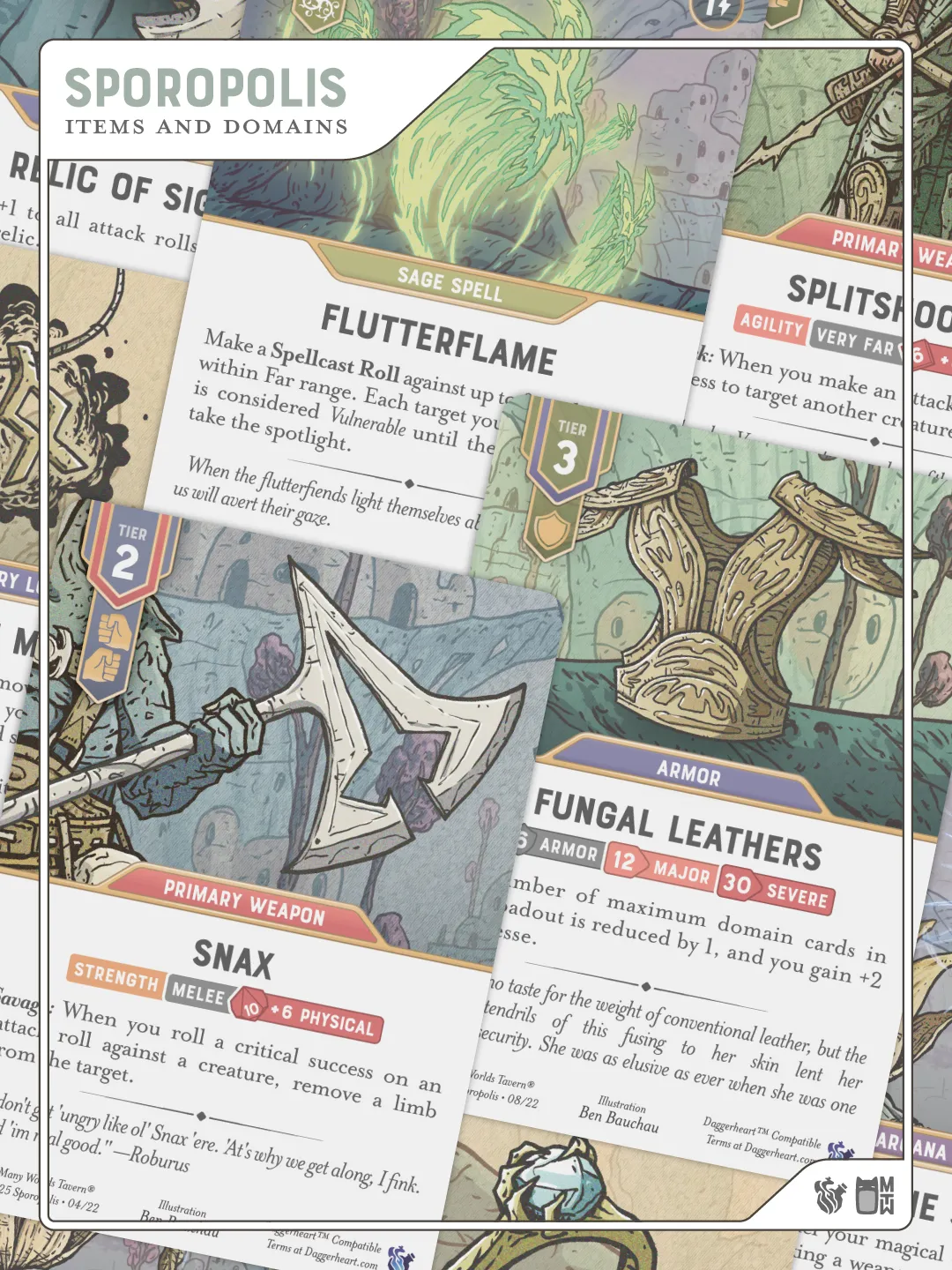 Sporopolis Item and Domain Cards